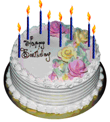 Animated Gifs Happy Birthday Cake Balloons Clowns